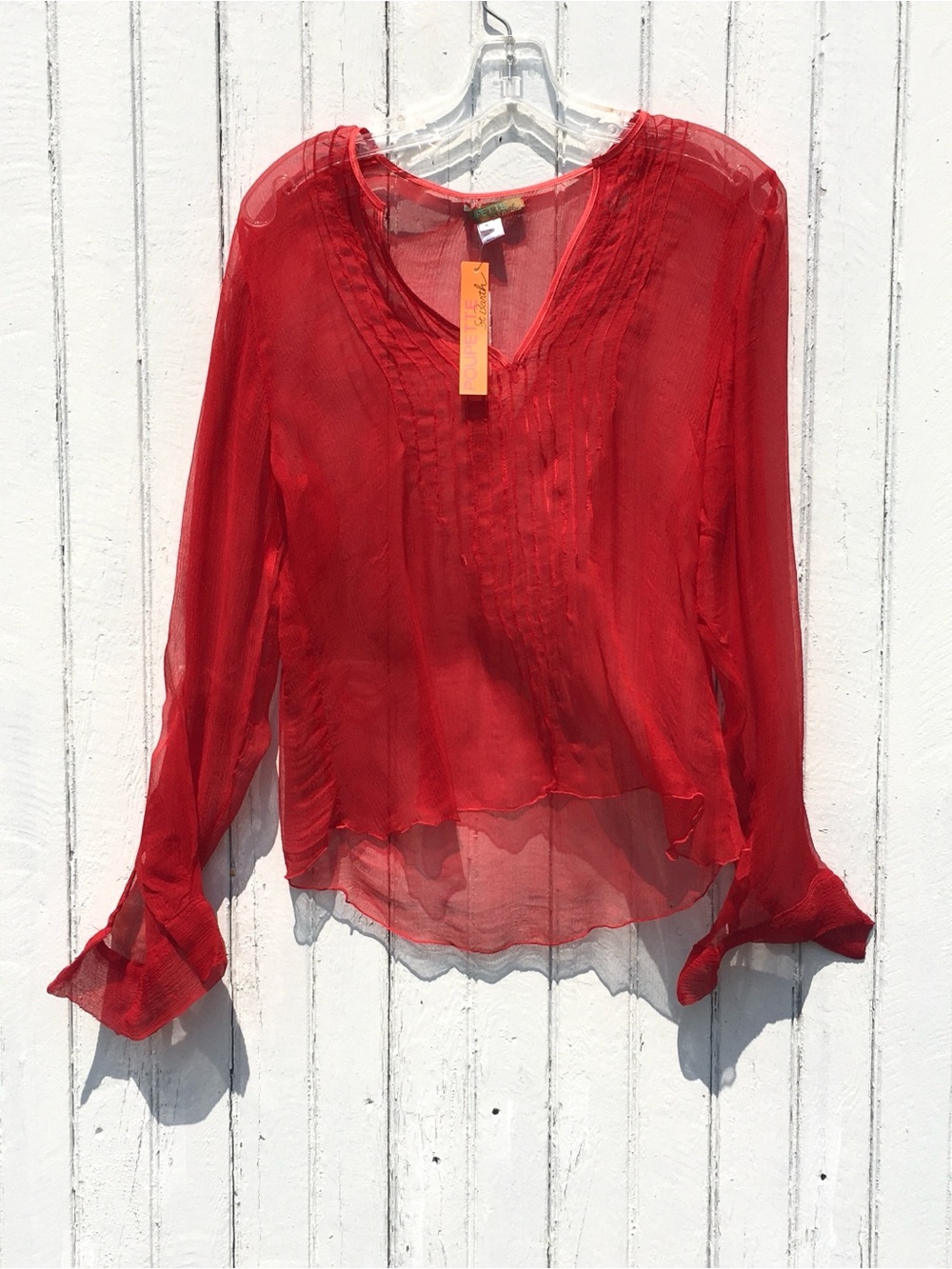 POUPETTE ST BARTHS SILK TUNIC TOP
